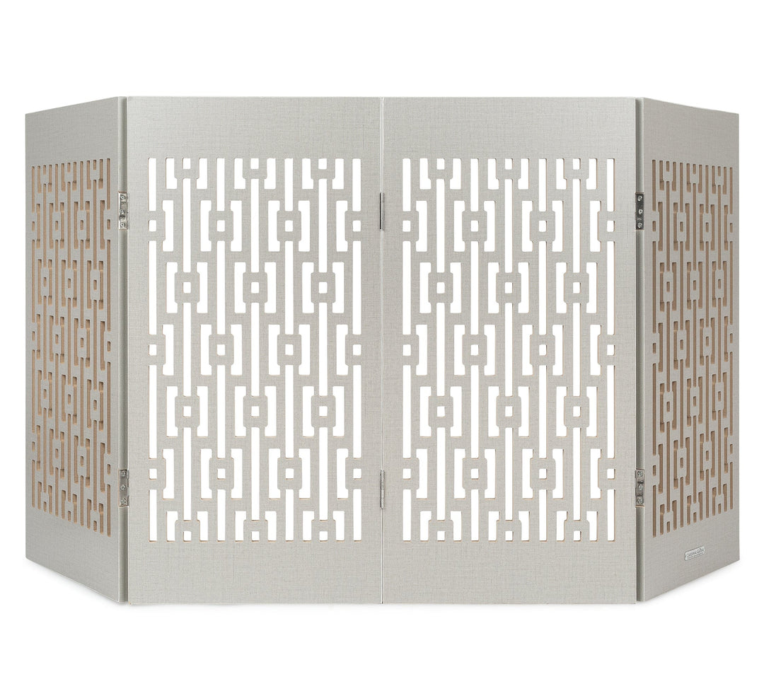 gray geom decorator gate indoor pet barreir 50 inch wide