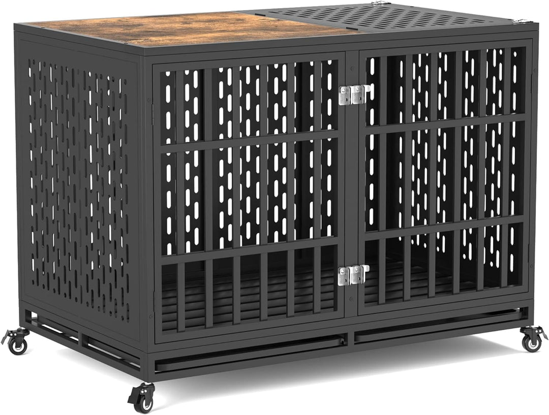 Metal Crate for Anxious Dogs