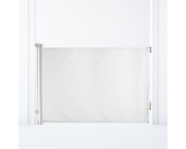 White Retractable Dog Gate -