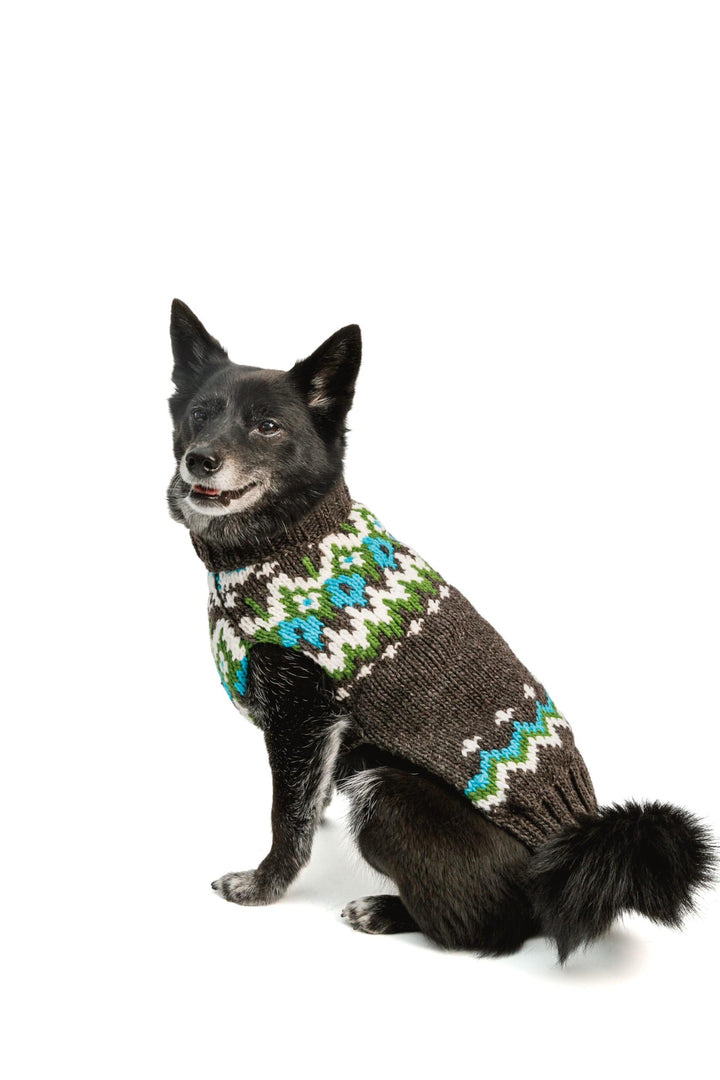 dog sweater-charcoal fairtrade
