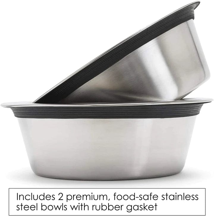 no rattle stainless bowls