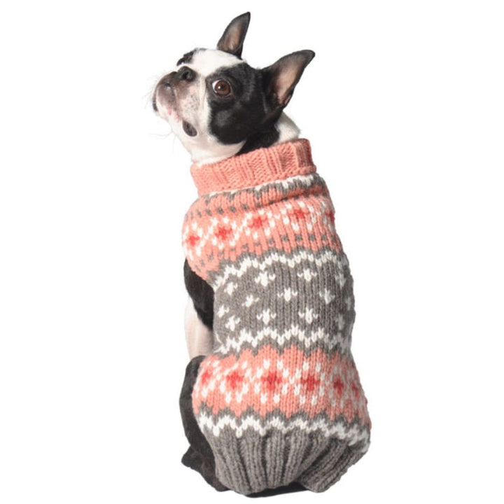 Peach Woven Dog Sweater