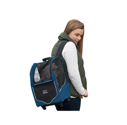 Small Dog Backpack Carrier w/ Wheels