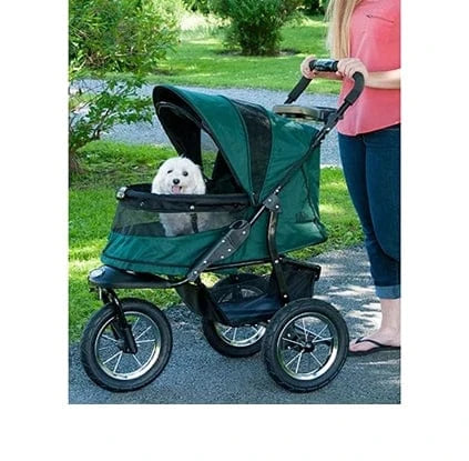 Pet Gear Jogger No-Zip Dog Stroller, Forest Green