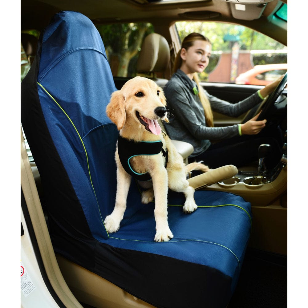 blue bucket seat protector