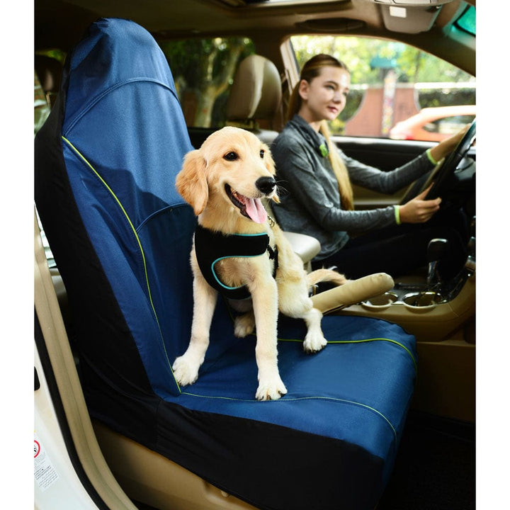 blue bucket seat protector