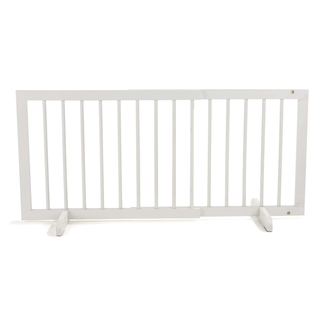 whte step over low pet gate for small dogs