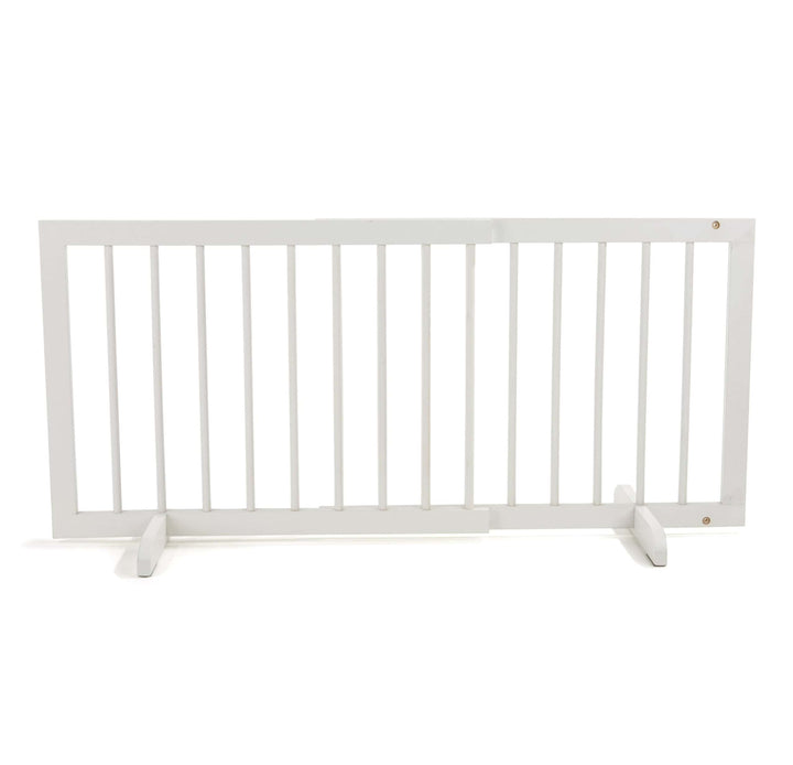 whte step over low pet gate for small dogs