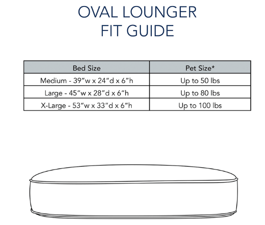 Oval Dream Sleep Pet Bed
