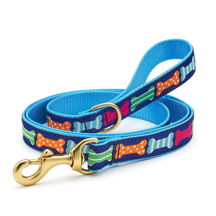 Wide Blue Dog Collar - Big Bones