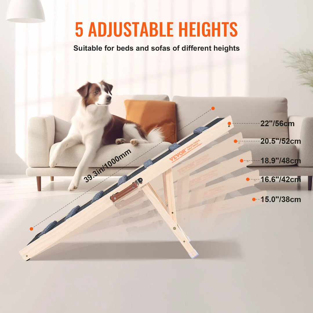 adjustable pet safety dog ramp