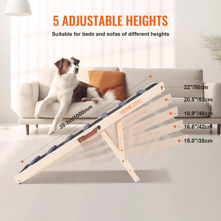 adjustable pet safety dog ramp