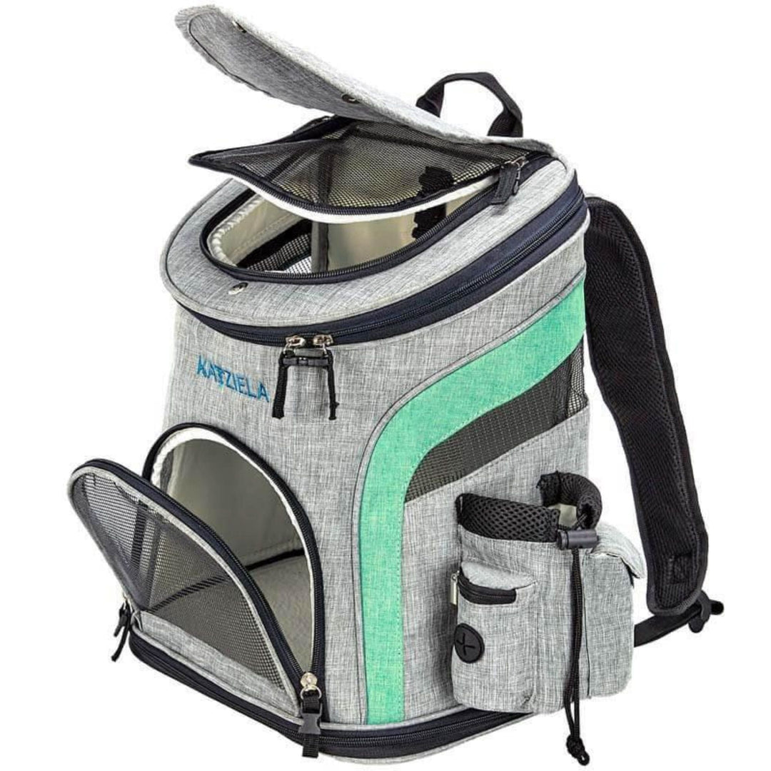 backpack small dog carrier -grey