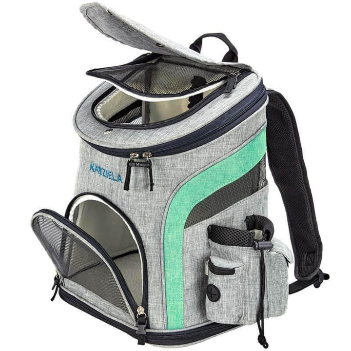 backpack small dog carrier -grey