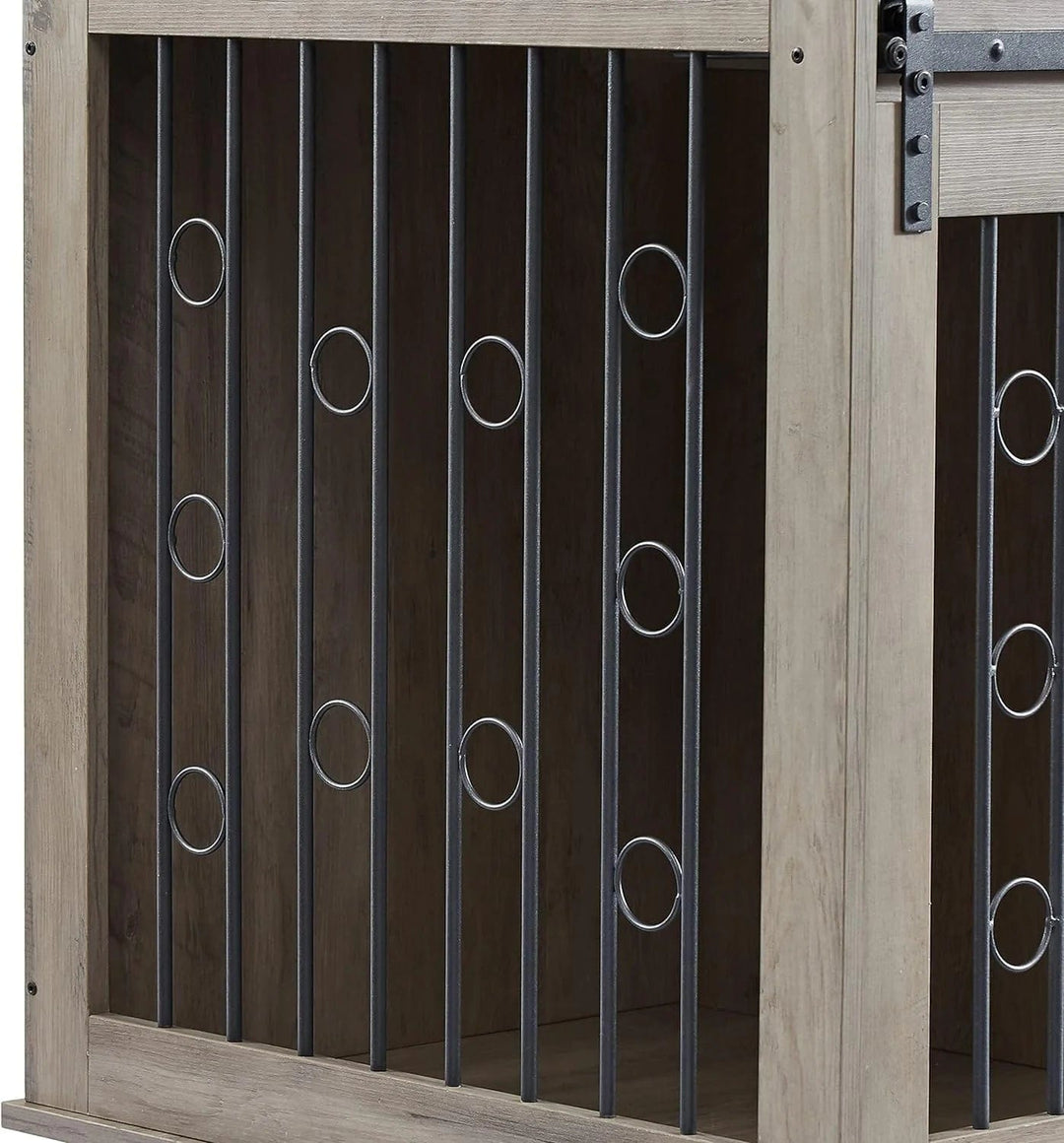 barndoor dog crate -details