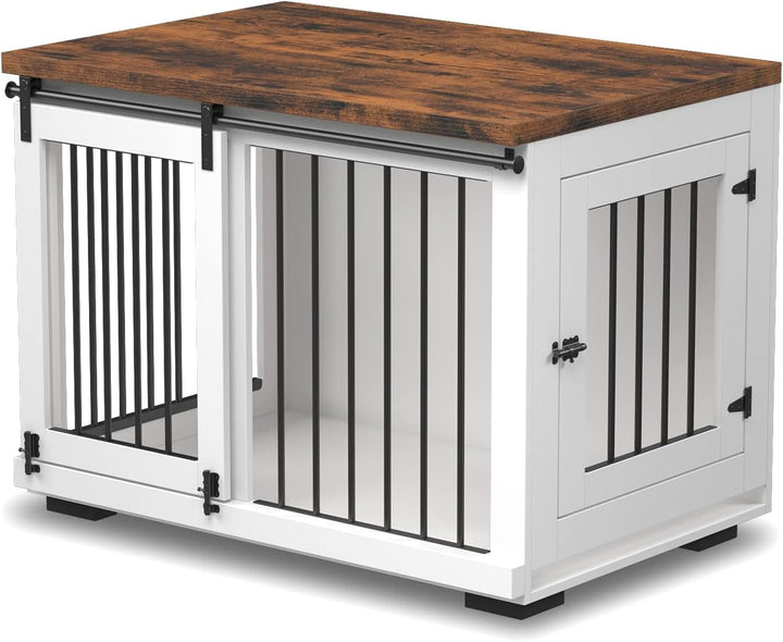 Barn-Door Furniture Dog Crate