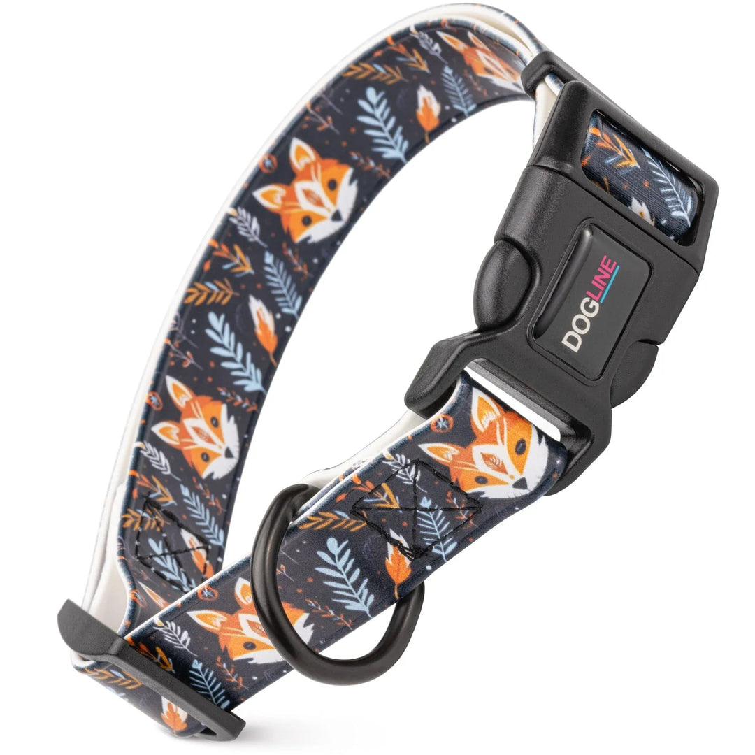 biothane dog collar with fx prinnt design and quick release buckle