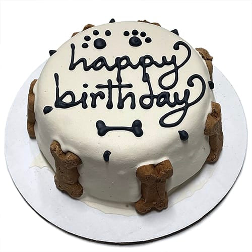 dog birthsday cake with free personalization