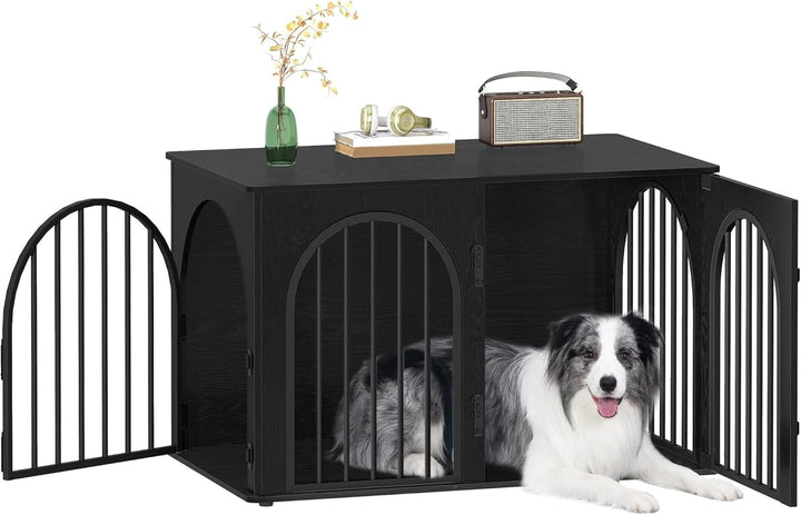 large black 4 door dog crate