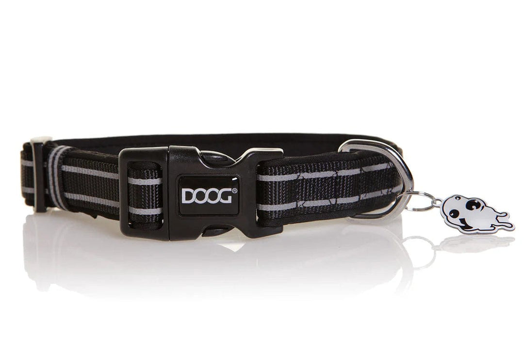 black waterproof neoprene dog collar 