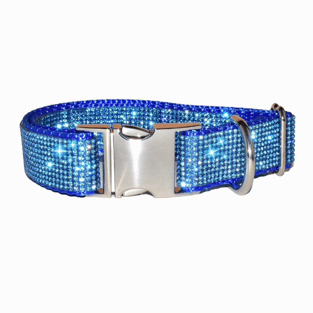 blue rhinestone collar