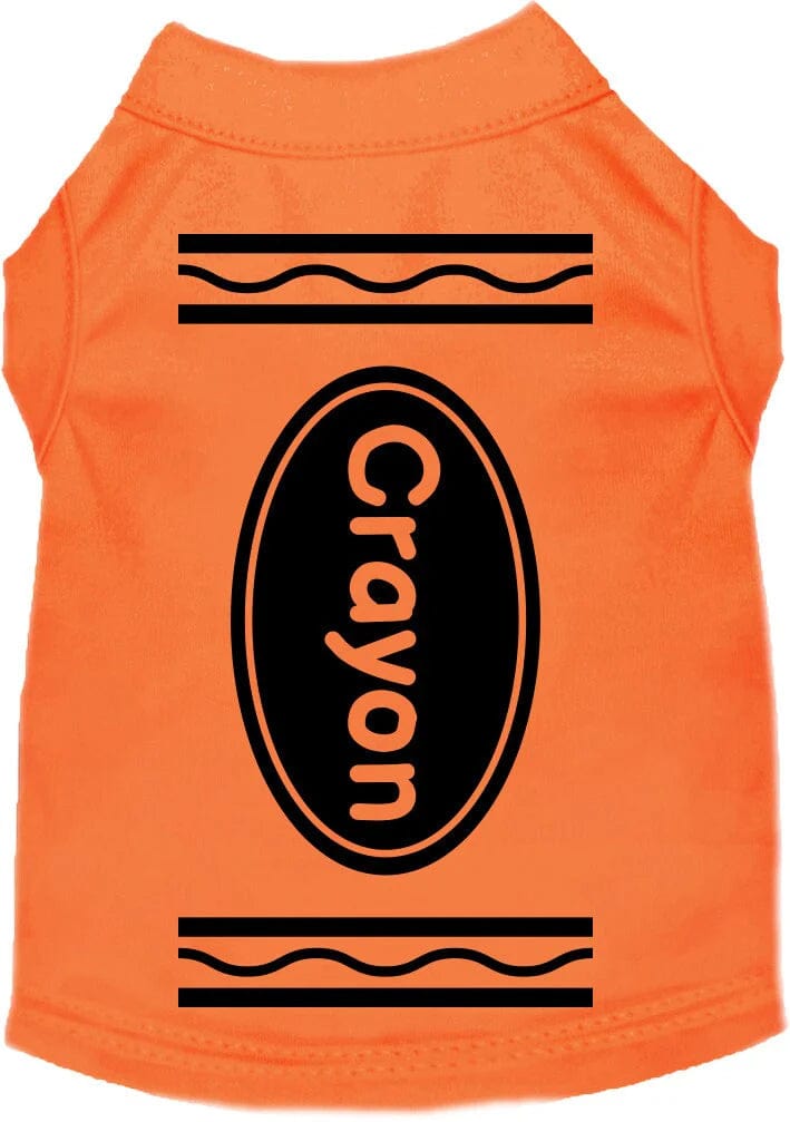 orange shirt -for dog