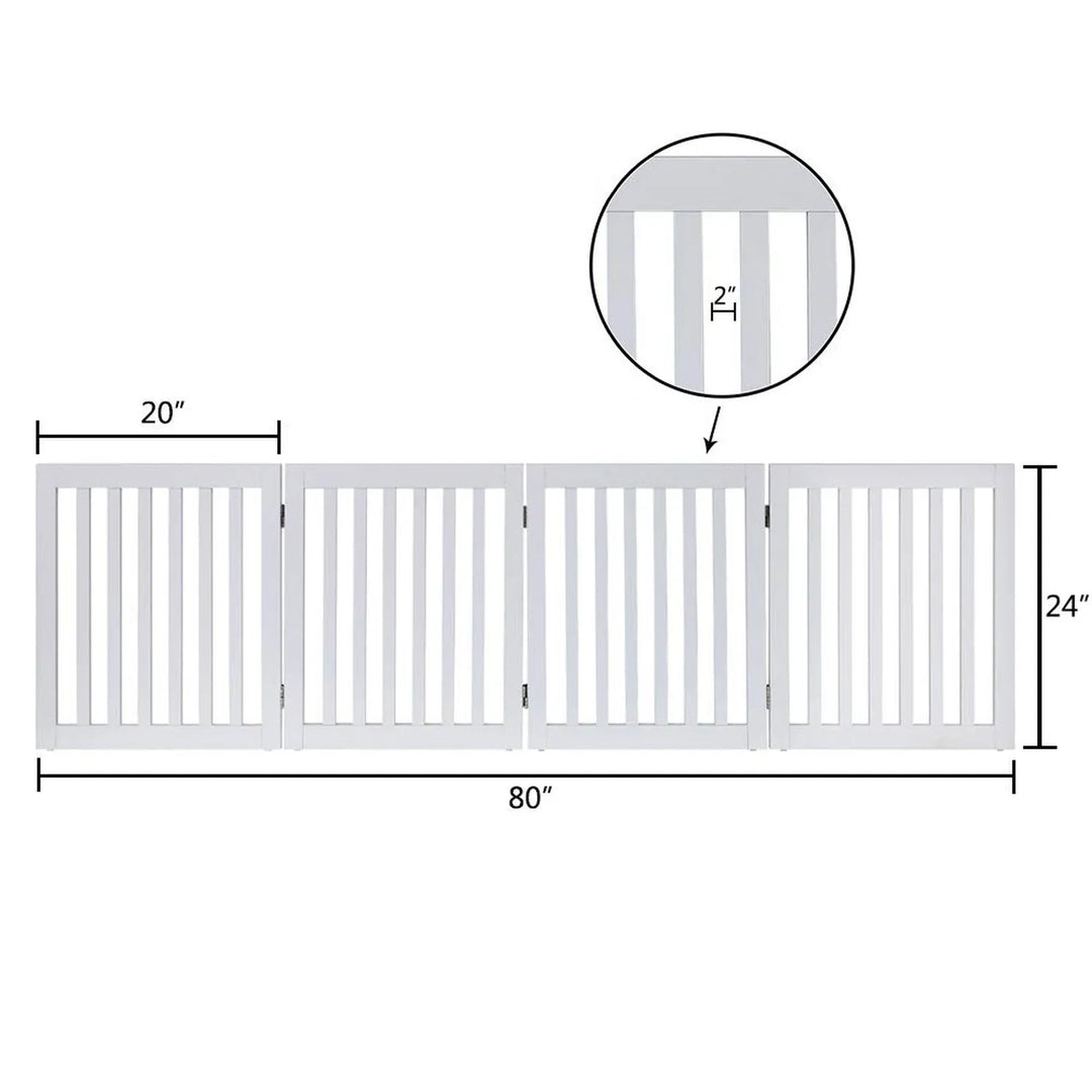 Unified 24" Tall 4 Panel Freestanding Gate