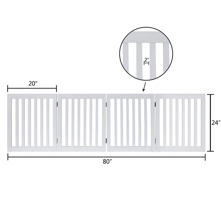 Unified 24" Tall 4 Panel Freestanding Gate
