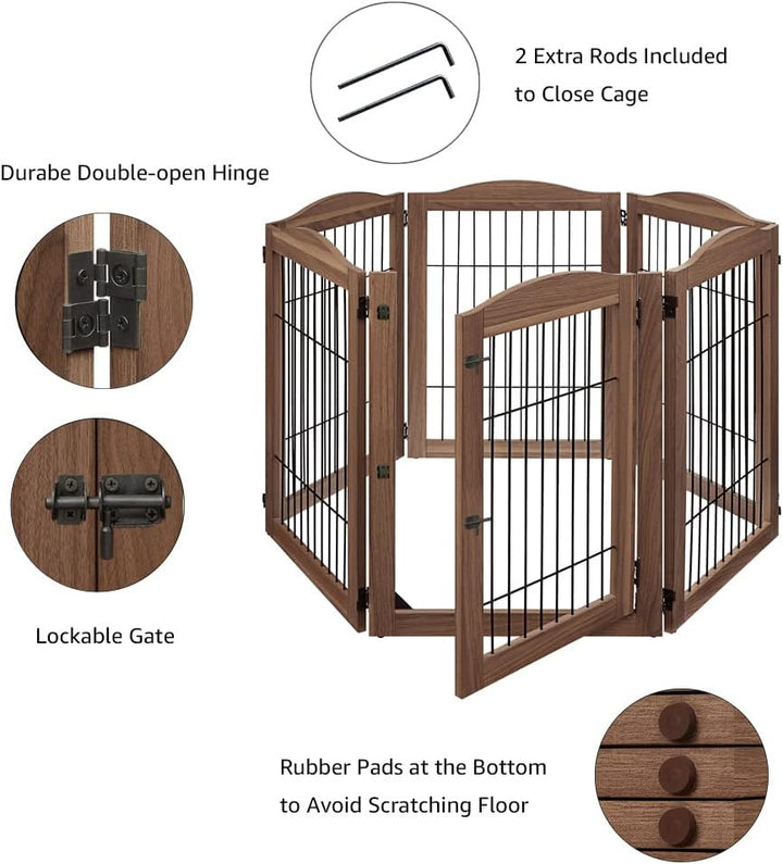 132" Wide Pet Barrier Gate -2 colors