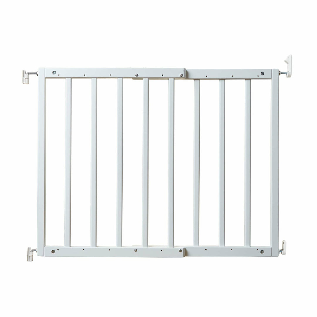 white wall mounting pet gate for doorway