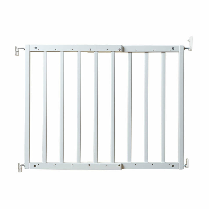 white wall mounting pet gate for doorway