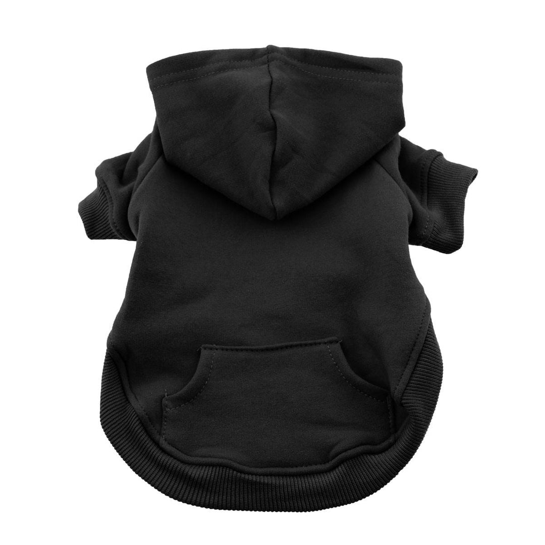 black dog hoodie ex large