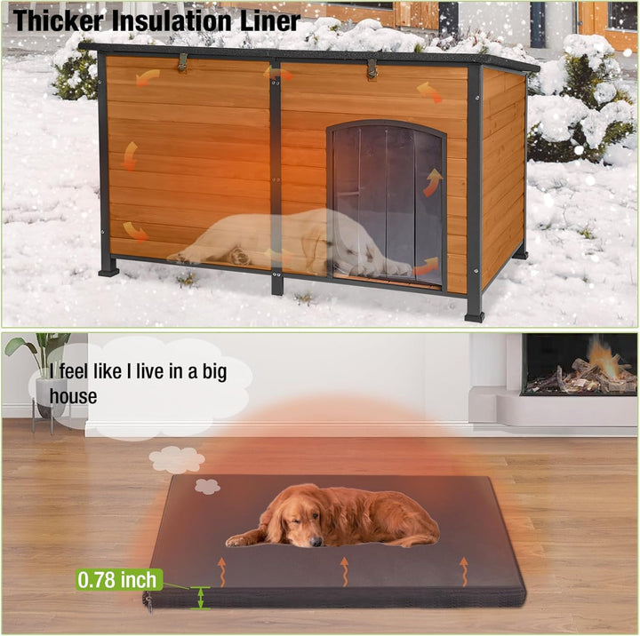 Insulated Wood Dog House