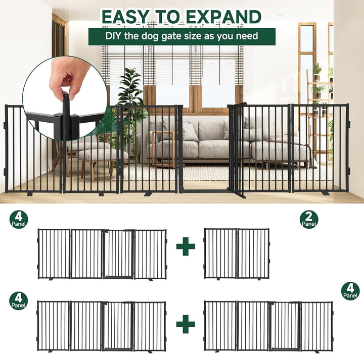 80 inch Wide Freestanding Pet Gate