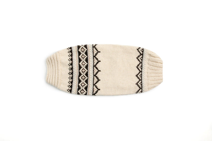 Alpaca Cream Thick Dog Sweater