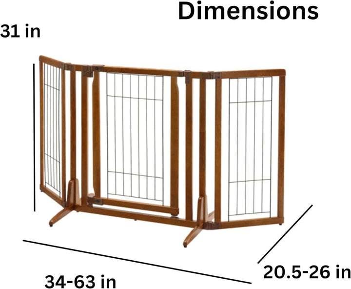 Premium Freestanding Gate with Door