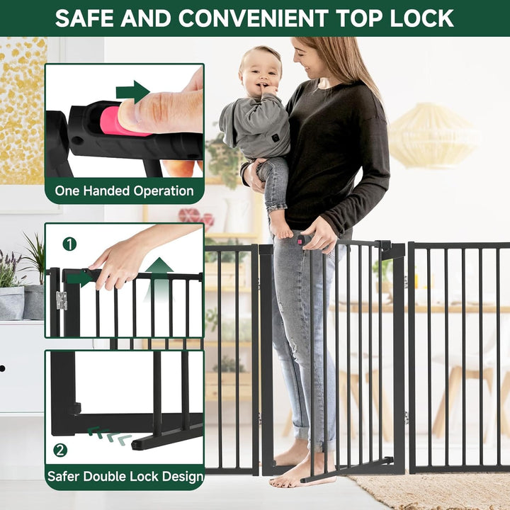 80 inch Wide Freestanding Pet Gate
