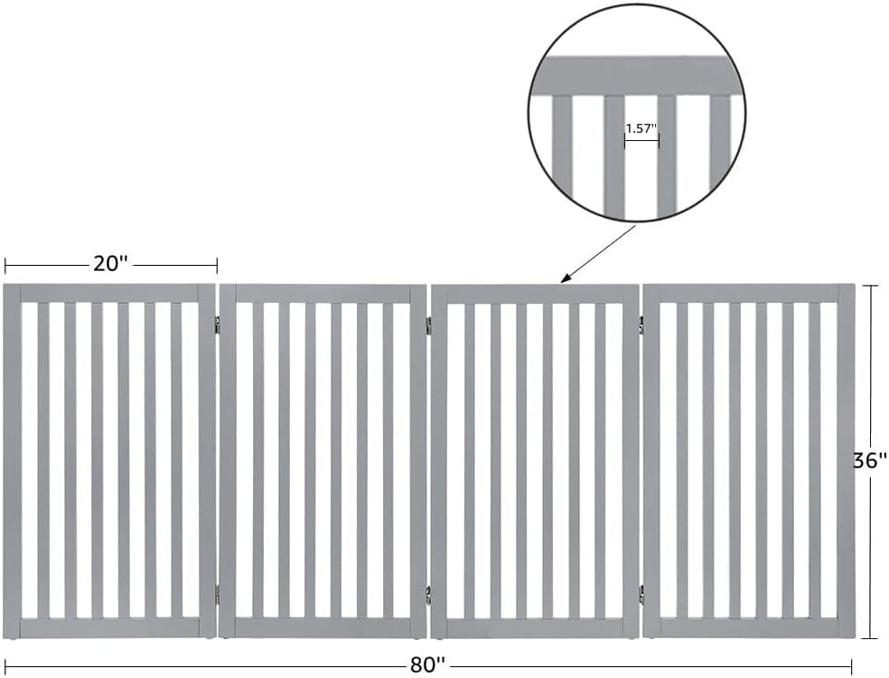 dimensions of unified 4 panel pet gate