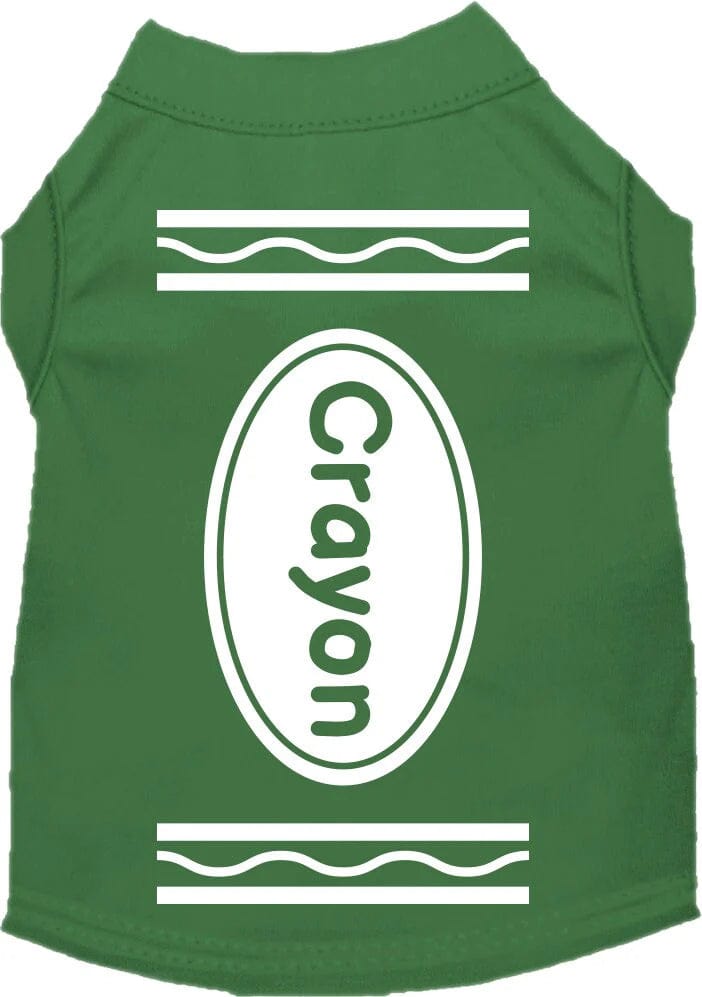 green crayon -dog shirt