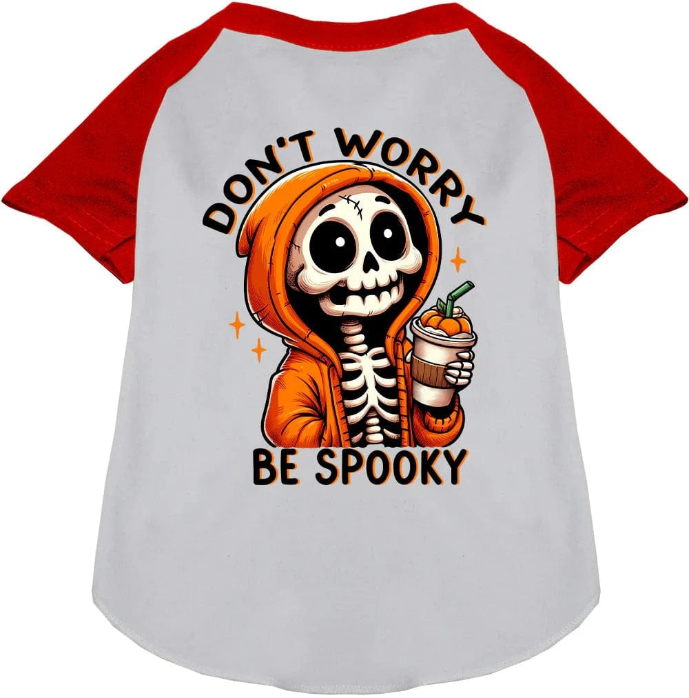 Skeleton Holloween raglan dog apparel