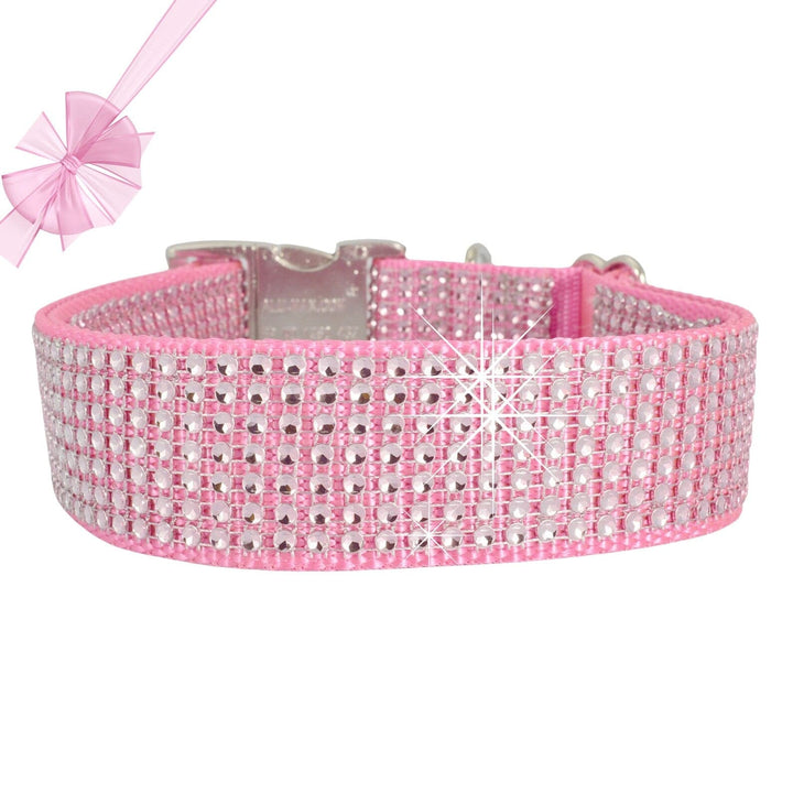 pink fashion rhinestone collar