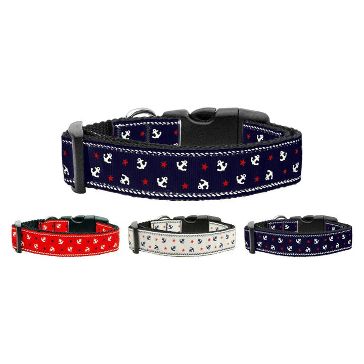 Anchors Nylon Collar and leash set