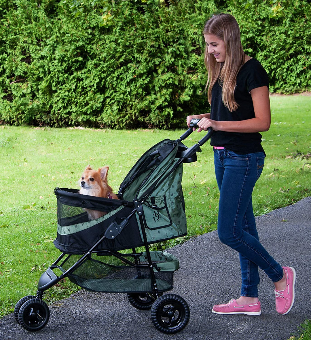 sporty dog stroller Pet Gear Sage Special Edition No-Zip Pet Stroller
