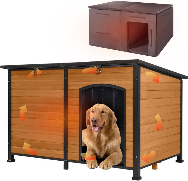 Insulated Wood Dog House