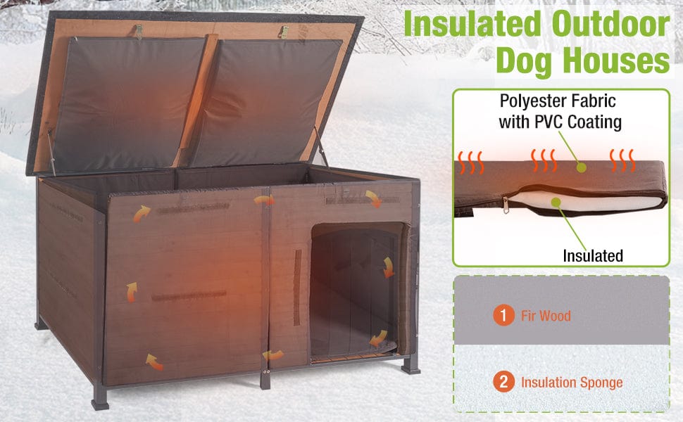 Insulated Wood Dog House