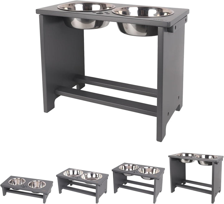 Gray Bamboo Wood Feeder