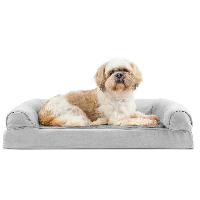Plush Suede Memory Foam Sofa Bed