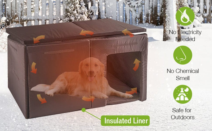 Insulated Wood Dog House