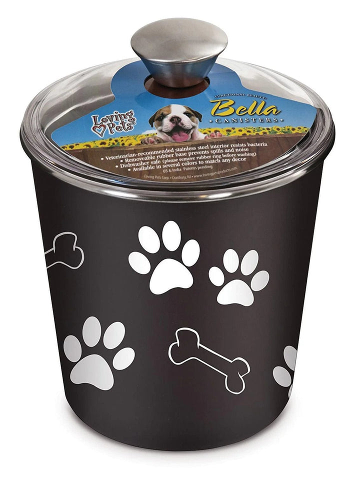 Paw Print Steel Dog Cookie Jar