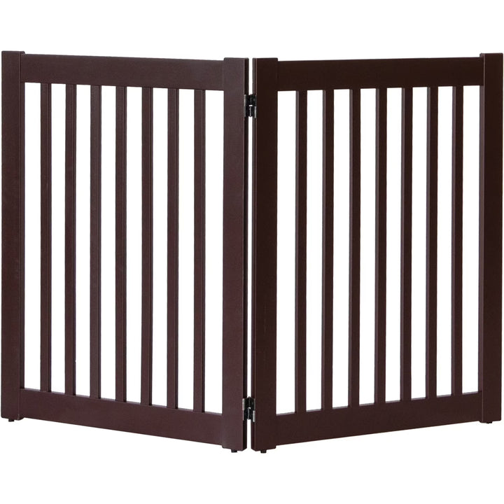 mahogany woood pet barrier 2 pane